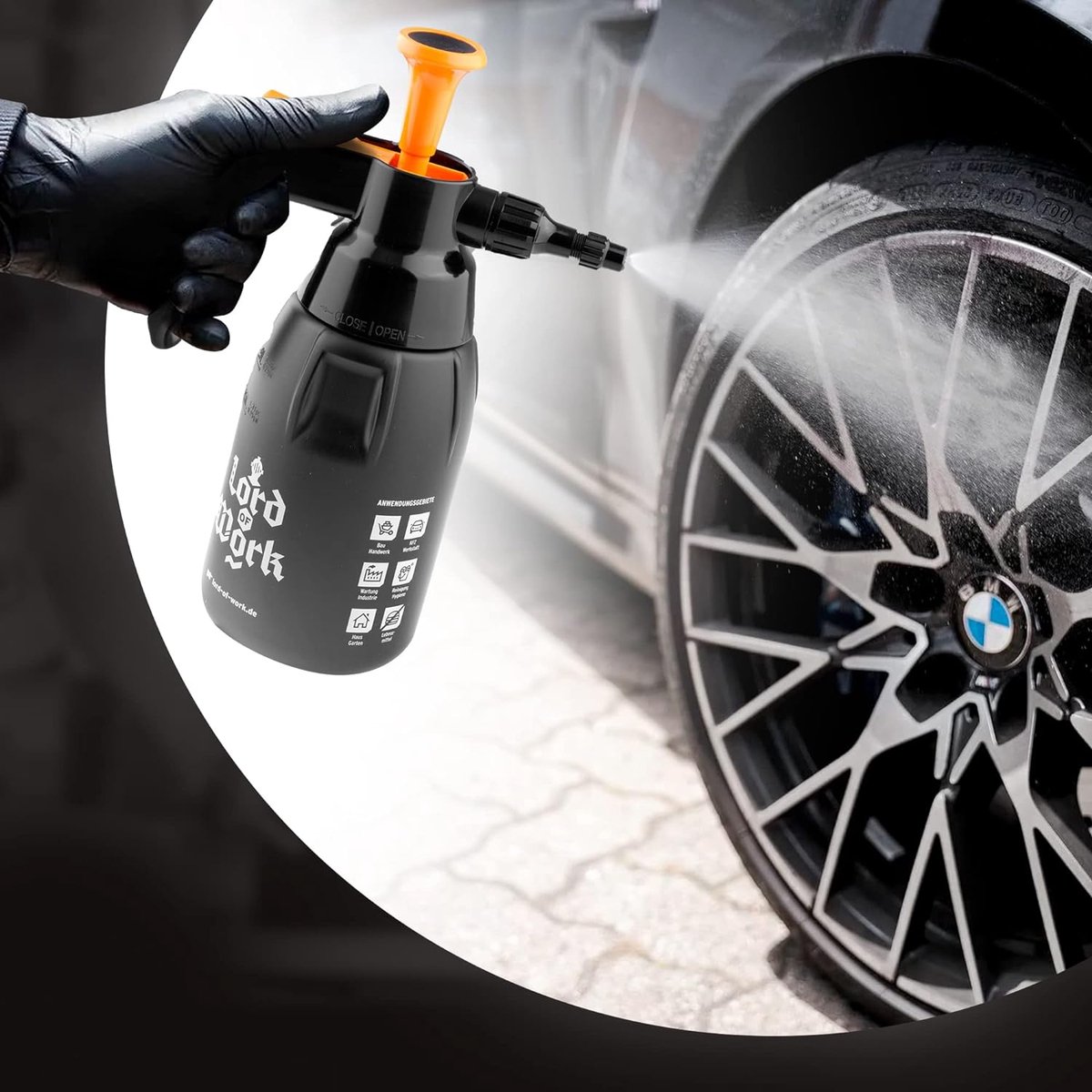 Sproeifles drukspuit 1 liter vulvolume verstuiver spuitfles pompspuitfles voor planten auto's reinigingsmiddelen enz