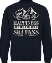 Sweater Buy A Ski Pass | Apres Ski Verkleedkleren | Fout Skipak | Apres Ski Outfit | Navy | maat 3XL