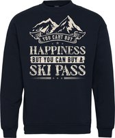 Sweater Buy A Ski Pass | Apres Ski Verkleedkleren | Fout Skipak | Apres Ski Outfit | Navy | maat M