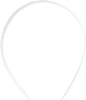 Haarband - Dunne Haarbandjes - Wit - DIY - Haarbanden Versieren Decoreren - Breedte: 13 mm - 5 stuks