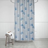 Casabueno Blauw 110x200 cm - Badkamer Gordijn - Waterdicht - Sneldrogend - Anti Schimmel - Wasbaar