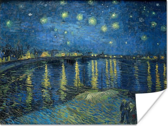 Poster De Sterrennacht - Vincent van Gogh - 40x30 cm