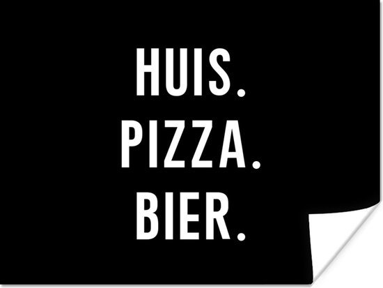 Affiche Maison - Bières - Citation - 40x30 cm