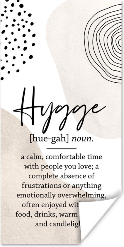 Affiche Hygge - Bougies - Citation - 80x160 cm