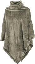 Poncho Taupe Polyester One size