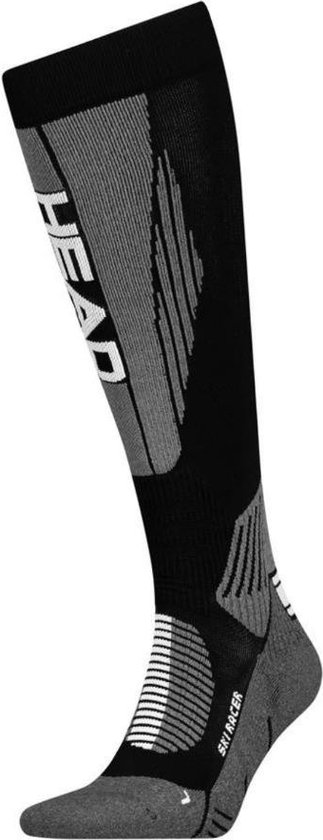 HEAD chaussettes de ski racer noir & gris - 39-42