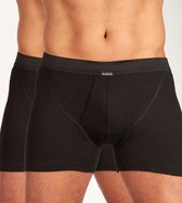 Dulcia Lange short - 2 Pack Black - maat XL (XL) - Heren Volwassenen - 100% katoen- 678.0560 zwart-XL