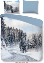 Good Morning Dekbedovertrek "sneeuwlandschap" - Multi - (240x200/220 cm) - Katoen Flanel