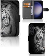 Wallet Bookcase Geschikt voor Samsung Galaxy S24 Hoesje Tijger
