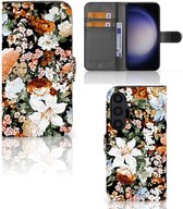 Hoesje geschikt voor Geschikt voor Samsung Galaxy S24 Dark Flowers