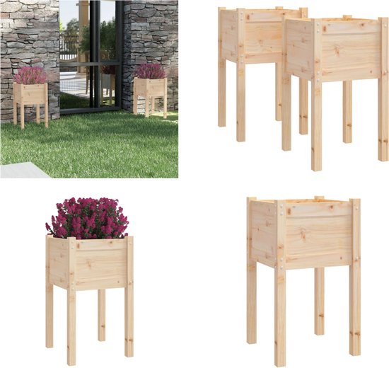 vidaXL Tuinbank met 2 bloembakken 150x30x40 cm massief acaciahout vidaXL Tuinbank met 2 bloembakken 150x30x40 cm massief acaciahout