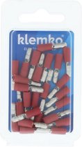 KLEMKO Blister verpakte Geïsoleerde Rondsteker 4mm voor draad 0,5-1