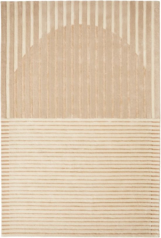 Vloerkleed Brinker Carpets Fano White Beige - maat 170 x 230 cm