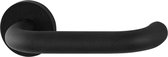 GPF bouwbeslag GPF805VZ zwart structuur U-model 19mm deurkruk op rozet 53x6mm