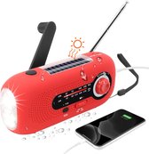 Noodradio - Solar Radio - Solar Noodradio - Survival Radio - Radio op Batterijen - Emergency Radio - Dynamo Radio - Noodgeval Radio - Draagbare Radio - Opwindbaar - Zwengelradio - Portable Radio