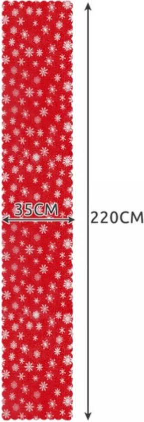 33 x 183 cm tafelloper Kerstmis waterdicht rood kerstbloem kerstster tafelkleed tafeldecoratie kersttafelloper kerstdecoratie winter eettafel decoratie