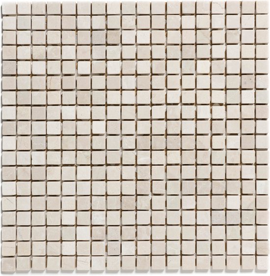 The Mosaic Factory Natural Stone - Tegel - Mozaïektegel - 30.2x30.2xcm - Crème, Beige - - 1m²/11 Stuks