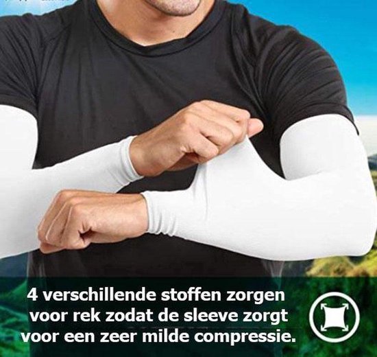 TravelHawk Arm Sleeve - Sleeve - Sleeves - Armstukken - Armstukken Wielrennen - Zonbescherming - 2 stuks - Zwart - Maat XL van Travelhawk — afbeelding 3