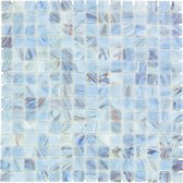 The Mosaic Factory Amsterdam - Tegel - Mozaïektegel - 32.2x32.2x0.4cm - Blauw, Goud, Paars - - 1.04m²/9 Stuks