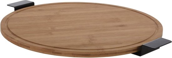 KADAX Draaiplateau van natuurlijk hout, diameter 33,5 cm, met