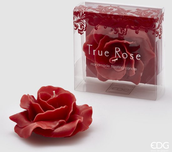EDG - Enzo De Gasperi Bougie rose rouge D11 Valentine
