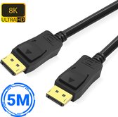 SBVR DisplayPort Kabel 1.4 - 8K 60Hz - male to male - HDR - 4K 144Hz - DP kabel - 5 meter