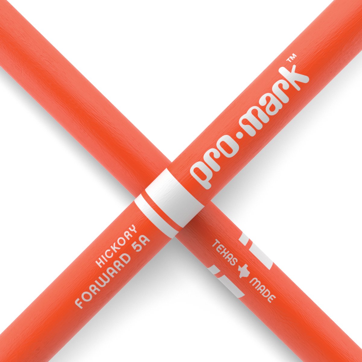 Promark TX5AW Classic Forward 5A Orange hickory drumstokken - oranje met houten tip