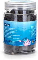 Nobleza Aquarium bodembedekking - Steentjes voor bodem vissenkom - Gepolijst - Zwart - 400 gr