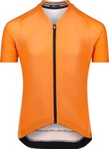 BIORACER Maillot de cyclisme Enfants manches courtes - Op Art Orange - Coupe spéciale enfant - Taille 140 | 10 ans - Vêtements de cyclisme pour Enfants