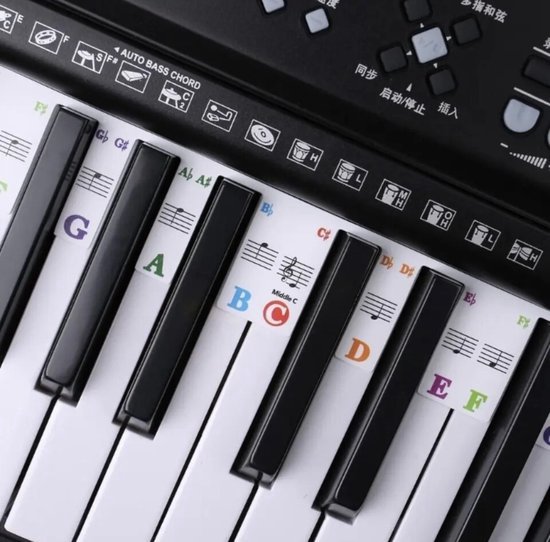Piano leren spelen Keyboard leren spelen 61 toetsen Verwijderbare Muziekmat bol