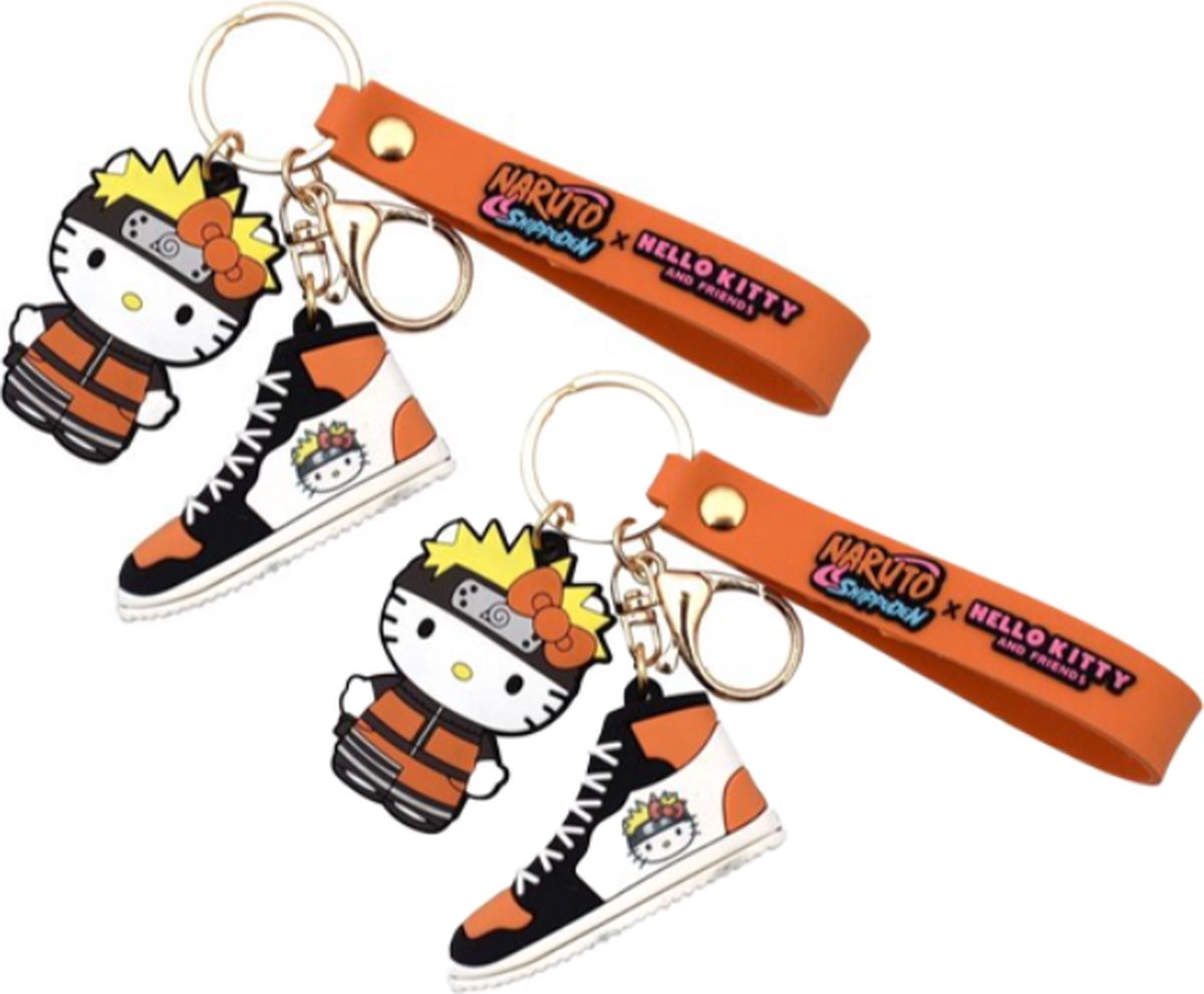 Naruto Sleutelhanger Set van 2 - Met Silicoon Hendel - Schoenen Model
