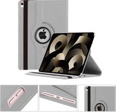 Draaibaar Hoesje 360 Rotating Multi stand Case - Geschikt voor: Apple iPad Air 1 2013 / Air 2 2014 / 2017 / 2018 9.7 inch - Zilver