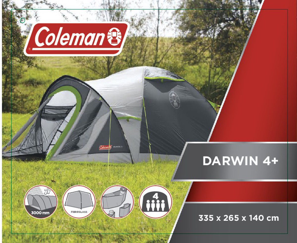 Coleman Darwin 4 Plus Koepeltent - tent 4 persoons