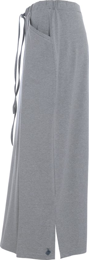 Knit Factory Lily Rok - Jupe femme - Jupe midi - Jupe droite - Jupe crayon - Avec poches latérales - Arrive jusqu'à la hauteur du mollet - Grijs clair - S