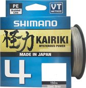Shimano - Lijn gevlochten Kairiki 4 Steel Grey - 150m - Shimano