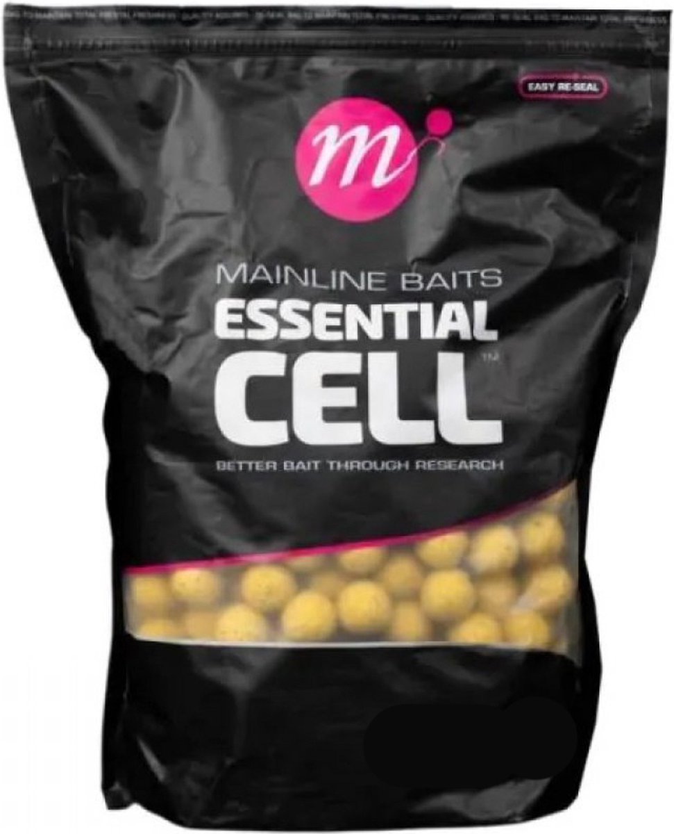 Mainline Shelf Life Boilies Essential Cell 1kilo - Maat : 15mm