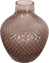 Present Time Vase Delight - Grand - Glas Marron Chocolat - Ø18x20cm