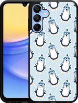 Cazy Hardcase Hoesje geschikt voor Samsung Galaxy A15 / A15 5G Pinguins