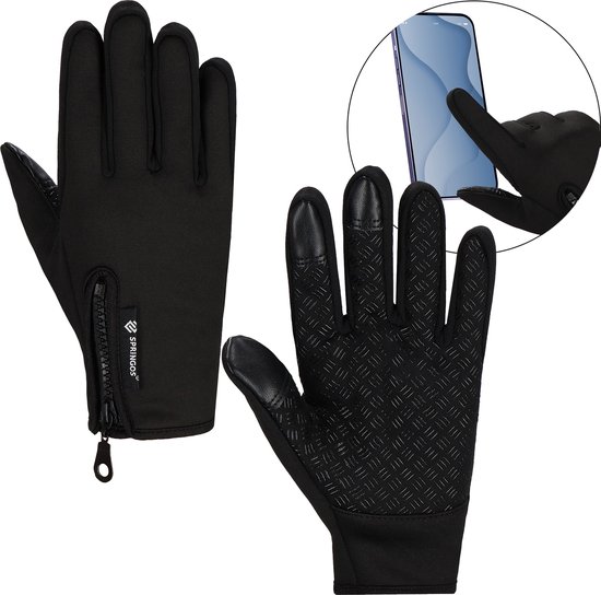 Springos Handschoenen - Touch - Zwart - Nylon - Unisex