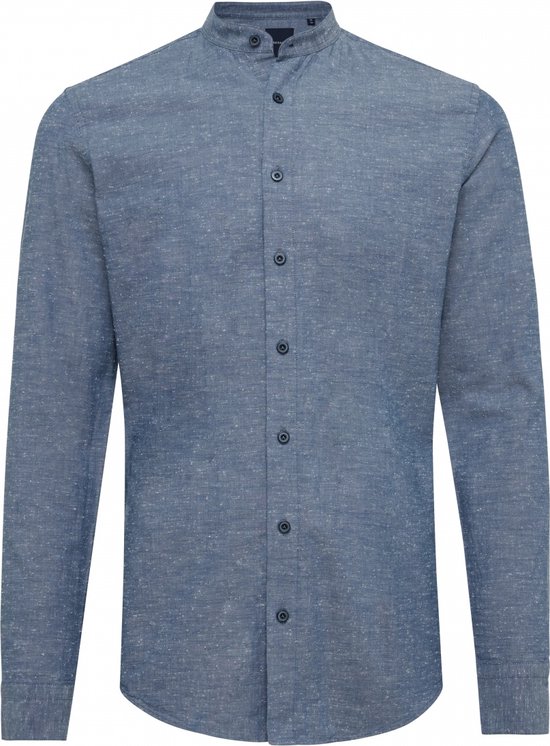 ABOLO Shirt With Organic Look Blue (TRSHHA303 - 800)