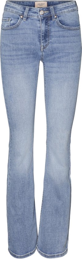 Vero Moda Jeans Vmflash Mr Flared Jeans Li371 Ga No 10302479 Light Blue Denim Dames Maat - W26 X L32