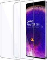 2x Geschikt voor OPPO Find X5 - Screenprotector - Beschermglas - GuardCover