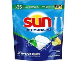 Sun Optimum All-in 1 Vaatwascapsules lemon 35 stuks