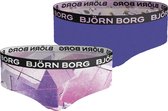 Björn Borg - Meisjes - Print Hipster 2-Pack - Multicolour/Paars/Roze - Maat 122-128