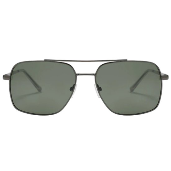 Fako Sunglasses® - Zonnebril Vierkant - Polariserend - Polarized Zonnebril - Heren Zonnebril - Dames Zonnebril - Model Stephan - Antraciet - Donkergroen van Fako Sunglasses® — afbeelding 2