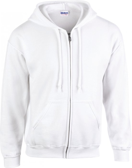 Sweatshirt Heren XXL Gildan Lange mouw White 50% Katoen, 50% Polyester