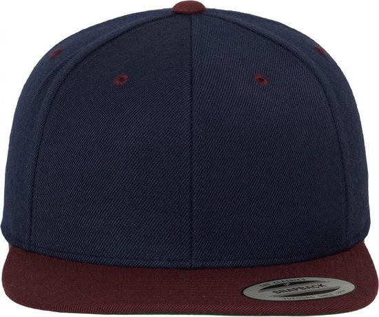 Cap Unisex One Size FLEXFIT NAVY / MAROON 80% Acryl, 20% Wol