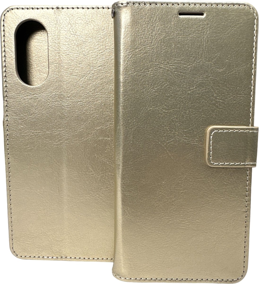 Portemonnee Book case Hoesje Geschikt voor: OPPO Reno 8T 4G - Goud