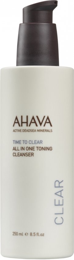 AHAVA Reinigende lotion – Verwijderen van vuil en onzuiverheden – Verwijderd make-up inclusief oogmake-up – Behoudt de natuurlijke pH-waarde van de huid – VEGAN – Alcohol- en parabenenvrij – 250ml