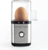Cuiseur à œufs GOURMETmaxx pour 1 œuf - acier inoxydable/noir